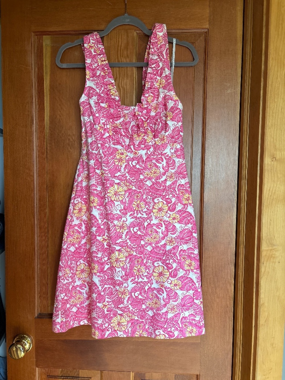 Lilly Pulitzer ruffle halter dress